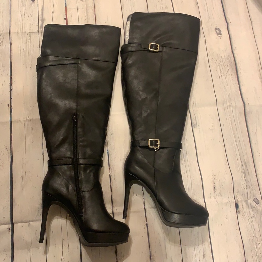 Thalia Sodi Over the Knee Platform - Size 6.5